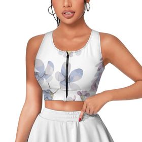 AILLOSA Activewear 3D Baskılı Desen TH-422 Askılı Kadın Atlet