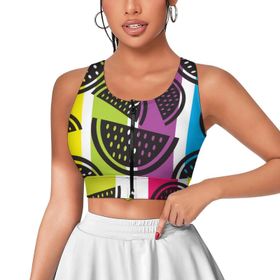 AILLOSA Activewear 3D Baskılı Desen TH-427 Askılı Kadın Atlet