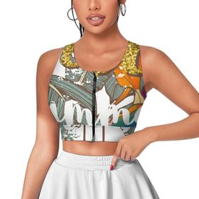 AILLOSA Activewear 3D Baskılı Desen TH-430 Askılı Kadın Atlet