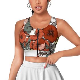 AILLOSA Activewear 3D Baskılı Desen TH-431 Askılı Kadın Atlet