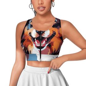 AILLOSA Activewear 3D Baskılı Desen TH-432 Askılı Kadın Atlet