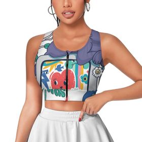 AILLOSA Activewear 3D Baskılı Desen TH-435 Askılı Kadın Atlet