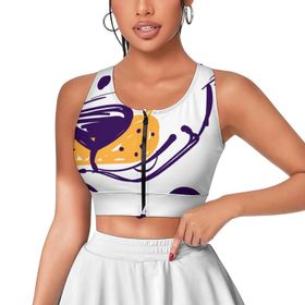 AILLOSA Activewear 3D Baskılı Desen TH-438 Askılı Kadın Atlet