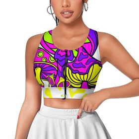 AILLOSA Activewear 3D Baskılı Desen TH-441 Askılı Kadın Atlet
