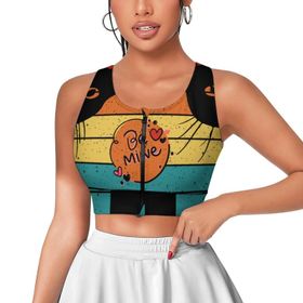 AILLOSA Activewear 3D Baskılı Desen TH-443 Askılı Kadın Atlet