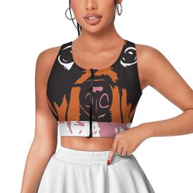 AILLOSA Activewear 3D Baskılı Desen TH-445 Askılı Kadın Atlet