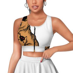 AILLOSA Activewear 3D Baskılı Desen TH-448 Askılı Kadın Atlet