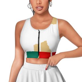 AILLOSA Activewear 3D Baskılı Desen TH-449 Askılı Kadın Atlet
