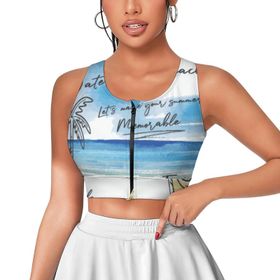 AILLOSA Activewear 3D Baskılı Desen TH-451 Askılı Kadın Atlet