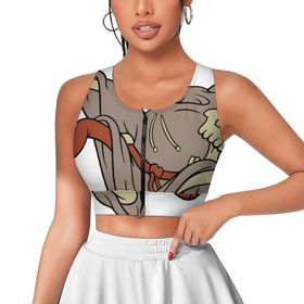 AILLOSA Activewear 3D Baskılı Desen TH-456 Askılı Kadın Atlet