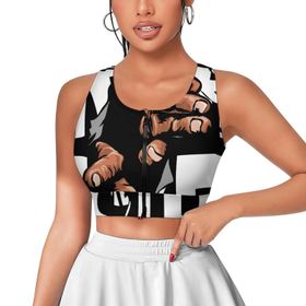 AILLOSA Activewear 3D Baskılı Desen TH-461 Askılı Kadın Atlet