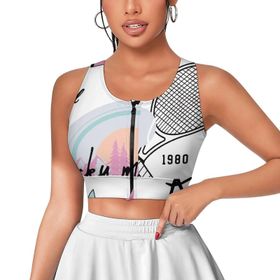 AILLOSA Activewear 3D Baskılı Desen TH-462 Askılı Kadın Atlet