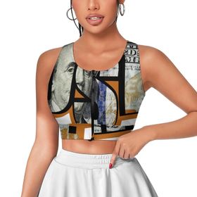 AILLOSA Activewear 3D Baskılı Desen TH-463 Askılı Kadın Atlet