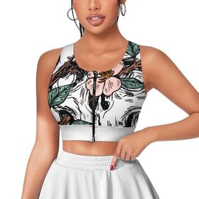 AILLOSA Activewear 3D Baskılı Desen TH-465 Askılı Kadın Atlet