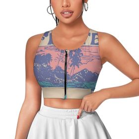 AILLOSA Activewear 3D Baskılı Desen TH-482 Askılı Kadın Atlet