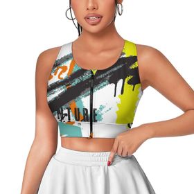 AILLOSA Activewear 3D Baskılı Desen TH-483 Askılı Kadın Atlet