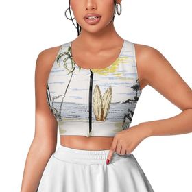 AILLOSA Activewear 3D Baskılı Desen TH-484 Askılı Kadın Atlet