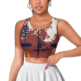 AILLOSA Activewear 3D Baskılı Desen TH-488 Askılı Kadın Atlet