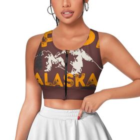 AILLOSA Activewear 3D Baskılı Desen TH-489 Askılı Kadın Atlet
