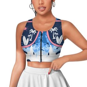 AILLOSA Activewear 3D Baskılı Desen TH-493 Askılı Kadın Atlet