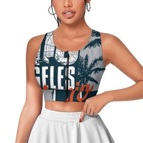 AILLOSA Activewear 3D Baskılı Desen TH-498 Askılı Kadın Atlet