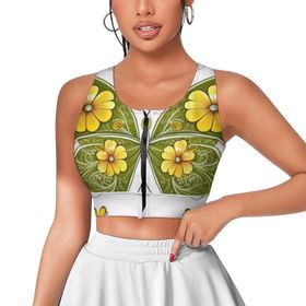 AILLOSA Activewear 3D Baskılı Desen TH-51 Askılı Kadın Atlet
