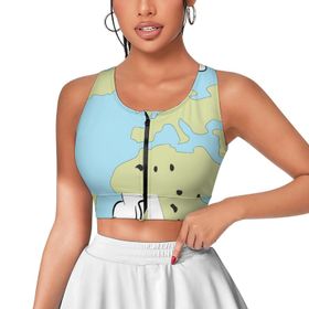 AILLOSA Activewear 3D Baskılı Desen TH-76 Askılı Kadın Atlet
