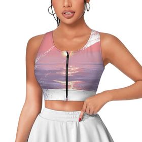 AILLOSA Activewear 3D Baskılı Desen TH-85 Askılı Kadın Atlet