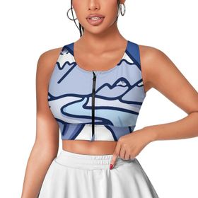 AILLOSA Activewear 3D Baskılı Desen TH-98 Askılı Kadın Atlet
