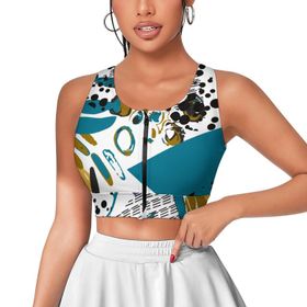 AILLOSA Activewear 3D Baskılı Desen YH-100 Askılı Kadın Atlet