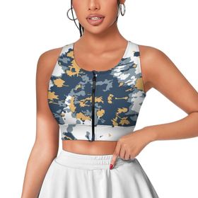AILLOSA Activewear 3D Baskılı Desen YH-104 Askılı Kadın Atlet