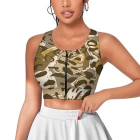 AILLOSA Activewear 3D Baskılı Desen YH-110 Askılı Kadın Atlet