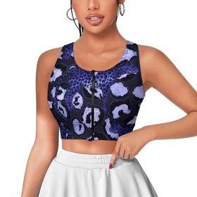 AILLOSA Activewear 3D Baskılı Desen YH-111 Askılı Kadın Atlet