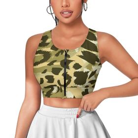 AILLOSA Activewear 3D Baskılı Desen YH-112 Askılı Kadın Atlet