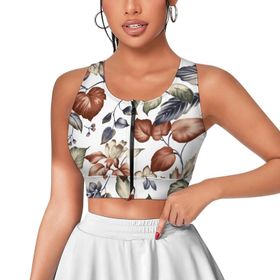 AILLOSA Activewear 3D Baskılı Desen YH-124 Askılı Kadın Atlet