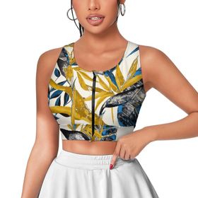 AILLOSA Activewear 3D Baskılı Desen YH-125 Askılı Kadın Atlet