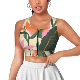 AILLOSA Activewear 3D Baskılı Desen YH-127 Askılı Kadın Atlet