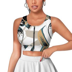 AILLOSA Activewear 3D Baskılı Desen YH-133 Askılı Kadın Atlet
