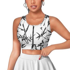 AILLOSA Activewear 3D Baskılı Desen YH-135 Askılı Kadın Atlet