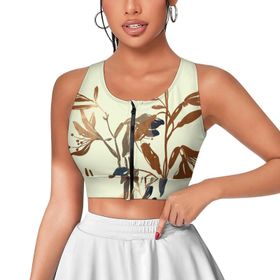 AILLOSA Activewear 3D Baskılı Desen YH-136 Askılı Kadın Atlet