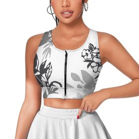 AILLOSA Activewear 3D Baskılı Desen YH-138 Askılı Kadın Atlet