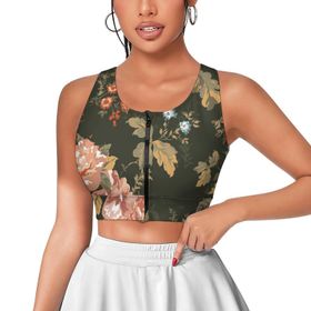 AILLOSA Activewear 3D Baskılı Desen YH-14 Askılı Kadın Atlet