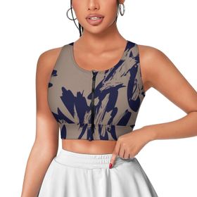 AILLOSA Activewear 3D Baskılı Desen YH-141 Askılı Kadın Atlet