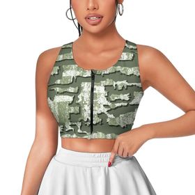 AILLOSA Activewear 3D Baskılı Desen YH-143 Askılı Kadın Atlet