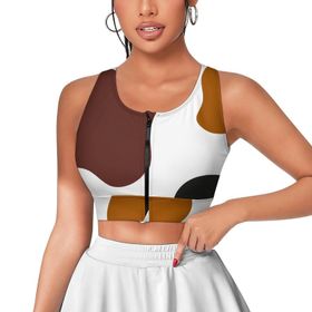 AILLOSA Activewear 3D Baskılı Desen YH-144 Askılı Kadın Atlet