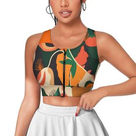 AILLOSA Activewear 3D Baskılı Desen YH-146 Askılı Kadın Atlet