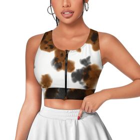 AILLOSA Activewear 3D Baskılı Desen YH-149 Askılı Kadın Atlet