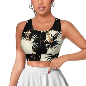 AILLOSA Activewear 3D Baskılı Desen YH-15 Askılı Kadın Atlet