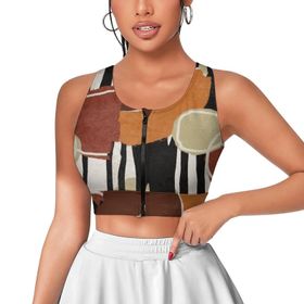 AILLOSA Activewear 3D Baskılı Desen YH-151 Askılı Kadın Atlet