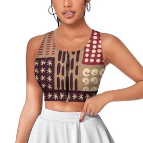 AILLOSA Activewear 3D Baskılı Desen YH-155 Askılı Kadın Atlet
